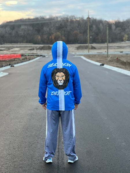 BeastNOW Detroit Windbreaker Honolulu Blue